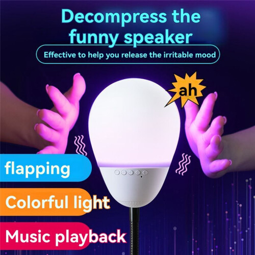 T6 Decompression  Speaker Color Light Bedside Lamp Portable Computer with Suction Cup Small Speaker 2