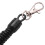 4X Lobster Clasp Black Spring Stretchy Coil Cord Strap Keychain Key Chain Rope 8