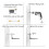 2X Support Frame Steel Foldable Stretch Shelf Rack Microwave Oven Wall Mount Bracket Stainless Silver 5