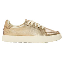 (3.5 UK, Metallic Gold) Timberland Womens/Ladies Leather Trainers