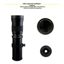 420-800mm F/8.3-16 Telephoto Lens Manual Lens SLR Camera Lens Suitable for Cameras