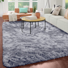 (200cm x 290cm (6ft 8in x 9ft 7in)- Extra Large Area Rug/ Carpet, Grey Rugs) Extra Large Shaggy Rugs Living Room Rug Carpet Mat