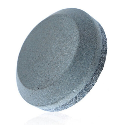 2X Double Sided Dual Grit Puck Sharpening Stone Axe/Knife/Tool/Blade Multi-Purpose Sharpener - Charcoal Gray 2