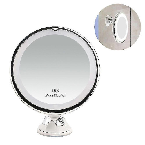 10x Magnifying Makeup Mirror with Lights, 360 Rotation