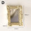 DHome Mini Classical Round Carved Mirror Gold Silver Decorative Life Scene Model 1