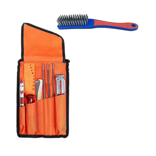 Chainsaw Sharpening Kit 10-Piece Saw Chain File Set Universal Sharpener