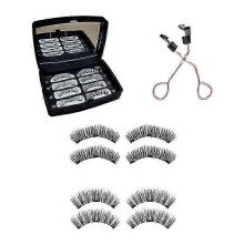 KS01+KS023D Natural Look Dual Magnetic Eyelashes Set, No-Glue, No Liner