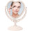 Beige 25x20x12.4cm Tabletop Vanity Mirror with Detachable Base, PVC, 1 Pack 1