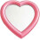 Pink Heart Shape Makeup Mirror, Tabletop & Wall Hanging Cosmetic Mirror 1