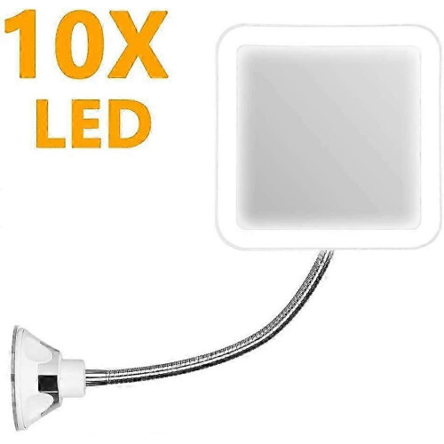 LED Magnifying Mirror with Strong Suction Cup