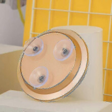 Khaki 20x Magnifying Mirror with 3 Suction Cups, Cosmetic Tool