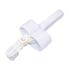 Corrector de juanetes ajustable, férula ortopédica para enderezamiento de dedos, soporte diurno y nocturno, color blanco.