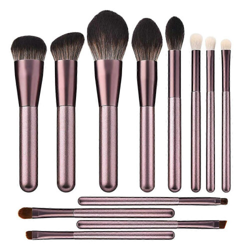 Professional Foundation Brush Set, Dome Head, Synthetic Fiber, Smooth Application