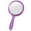 Purple 1PC Handheld Double-Sided Mirror 1X/2X Magnifying, Clear Rounded Makeup Mirror with Handle 1