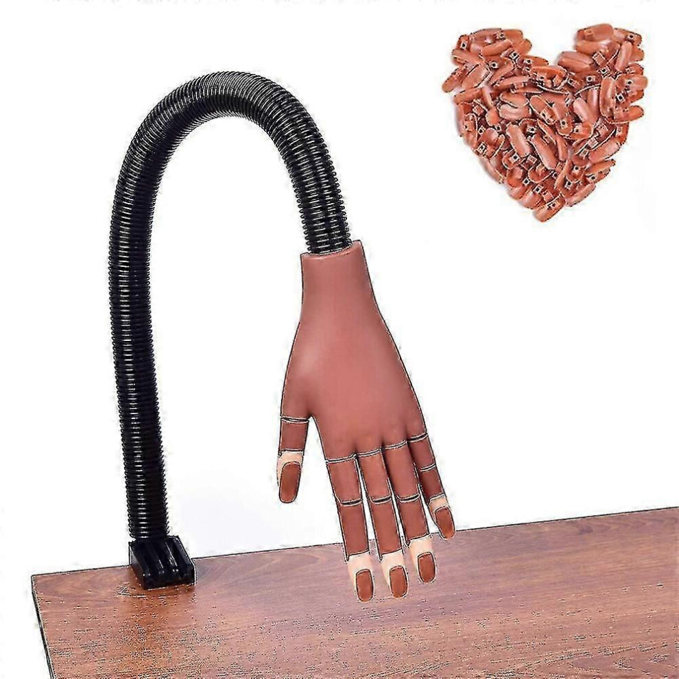 Nail Training Practice Hand - Flexible Movable Manicure Display