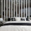 Black 10pcs Long Rectangle Bar Mirror Wall Sticker, Removable Acrylic TV Background Decal 1