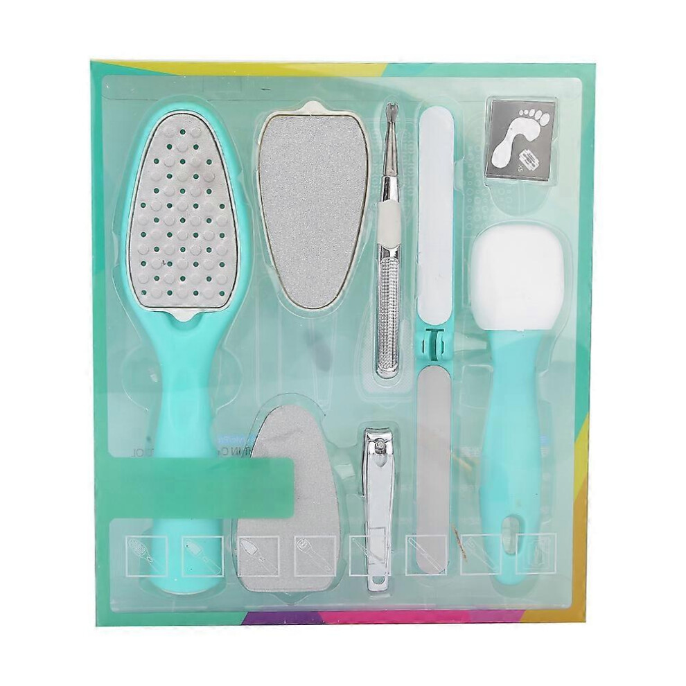 8Pcs Multi-Functional Manicure Pedicure Nail Clipper Set Grooming Kit Tool