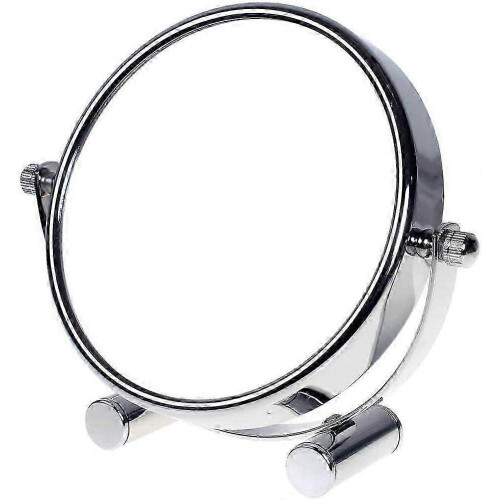 5x Magnification Compact Makeup Mirror, 5 Inch Standing Cosmetic Mirror