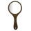 Retro Oval Hand Mirror with Wooden Handle, Green, 25-26cm 1