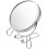 Makeup Mirror 4 Inch - Double Sided Magnifying Stand Mirror, 360 Rotation Shaving Mirror 1