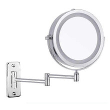 2025 Wall Mounted Makeup Mirror, 10x Magnifying Double Sided LED Lighted