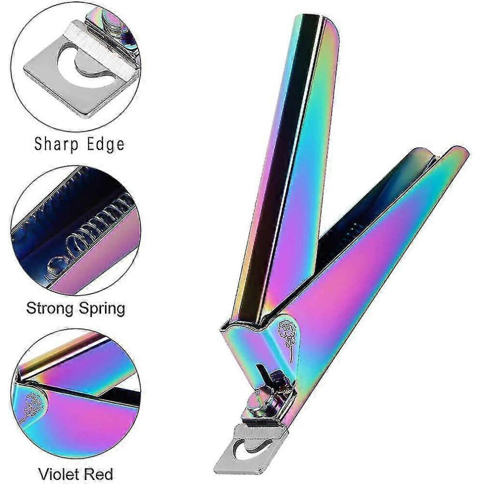 4-Piece Stainless Steel Nail Clipper Set, Fake Nail Tips Cutter