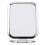 Double Sided Square Magnifying Makeup Mirror, Silver Tabletop Mirror 1