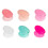 Assorted Color 1.5x1.3cm Brush Applicator Cap Easy Drying Beige 6Pcs 1