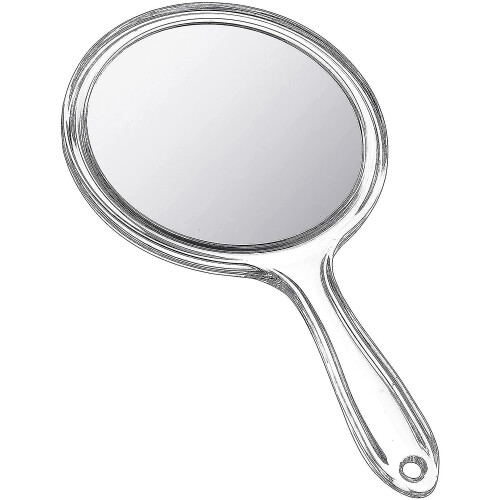 Handheld Double-Sided Mirror 1x/2x Magnifying, Portable