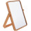 Wooden Desktop Mirror with Stand – Folding HD Rectangular Vanity Mirror, Free Standing Bathroom Mirror 1