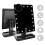 Bluetooth Lighted Vanity Makeup Mirror, Touch Screen, Black 1