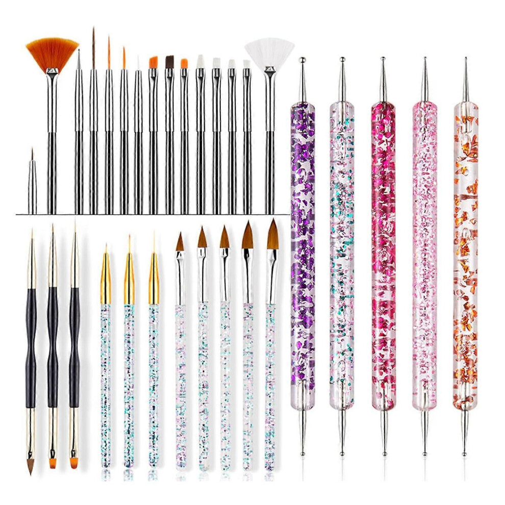 31pcs Women's Nail Brush & Manicure Tools Set