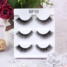 SF103 3D Natural Fashion Women False Eyelashes, Thick Long Makeup Lashes
