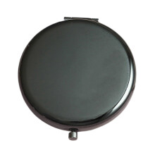 Gun Color Folding Double-Sided 2X Magnification Makeup Mirror, Birthday Gift for Daughter