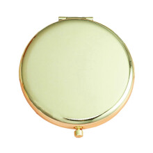 Gold Compact Pocket Mirror for Daughter's Birthday, Graduation, Holiday Surprise
