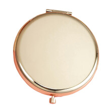 Rose Gold Travel Folding Compact Makeup Mirror, Encouragement Love Gift from Parents for Daughter