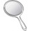 Hand Mirror Double Sided 1x/2x Magnifying Glass with Handle Transparent 1