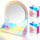 Magnetic Acrylic Locker Mirror with 2 Pen Holders for Home Office 1