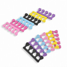 Juego de 12 separadores de dedos para pedicura ultrasuaves de dos tonos - Kit de cuidado de pies duradero y de primera calidad