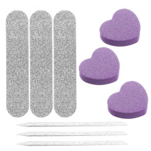 Multi 9.00x1.80x0.40cm Nail File Kit 50 Sets for Professional Shaping, Multi Color
