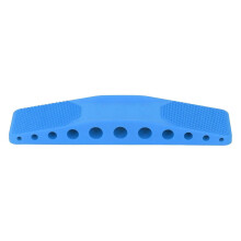 Horse Brush 6-in-1 Hair Removal Portable Shedding Massage Scrubber Grooming Brush Blue