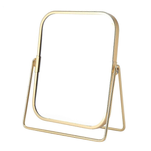 Vanity Makeup Mirror with Metal Stand, 360 Swivel Desktop Mirror