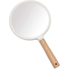 Handheld Round Makeup Mirror with Handle for Men & Women