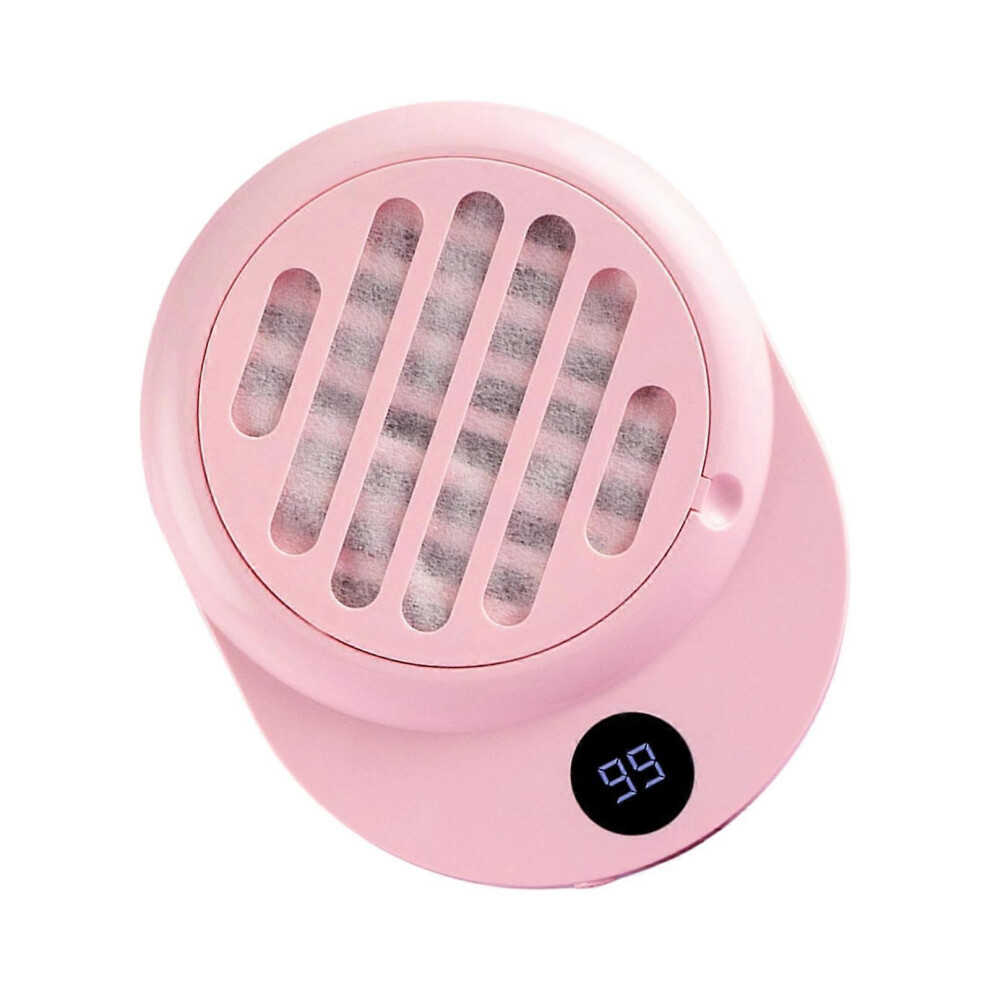 Pink Portable Nail Dust Collector, Brushless Motor, Quiet Advanced Filter for Manicures