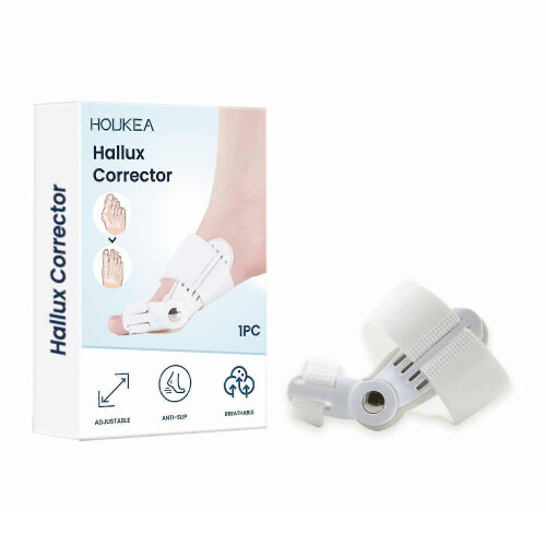 HOUKEA HK-B05-0044-01 Adjustable Toe Separator Bunion Corrector Comfort Foot Support