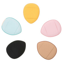 Assorted Color Mini Makeup Puff 5Pcs – Washable Hydrophilic PU with Strap