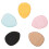 Assorted Color Mini Makeup Puff 5Pcs – Washable Hydrophilic PU with Strap 1