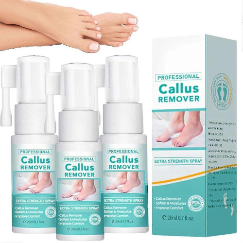 3pcs Professional Callus Remover Spray, Extra Strength Instant Foot Peeling Treatment
