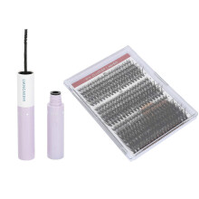 320 Clusters Lash Extensions Kit 8-16mm Mixed with 10ml Glue & Tweezers