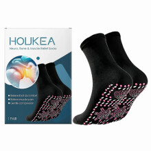 Calcetines de soporte cálidos y transpirables HOUKEA HK-B07-0115-01 multicolor, 1-6 unidades, para alivio de los pies.